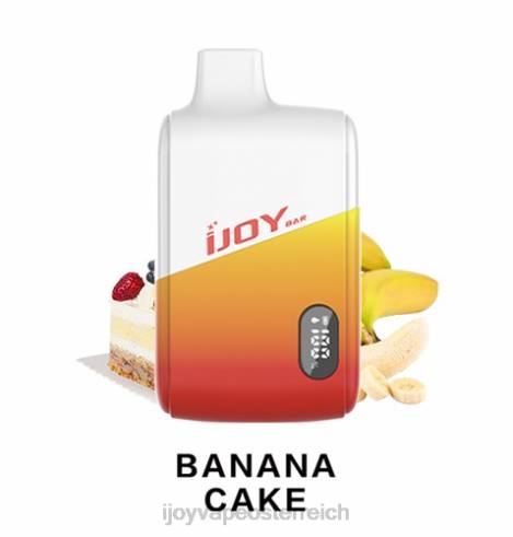 iJOY vape shop - V8JT176 iJOY Bar IC8000 Einweg Bananenkuchen