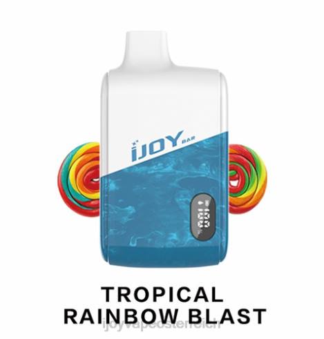iJOY vapes online - V8JT197 iJOY Bar IC8000 Einweg tropische Regenbogenexplosion