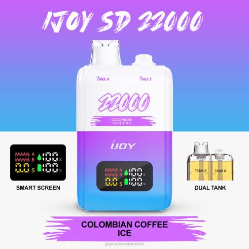iJOY best flavor - V8JT151 iJOY SD 22000 Einweg kolumbianisches Kaffeeeis